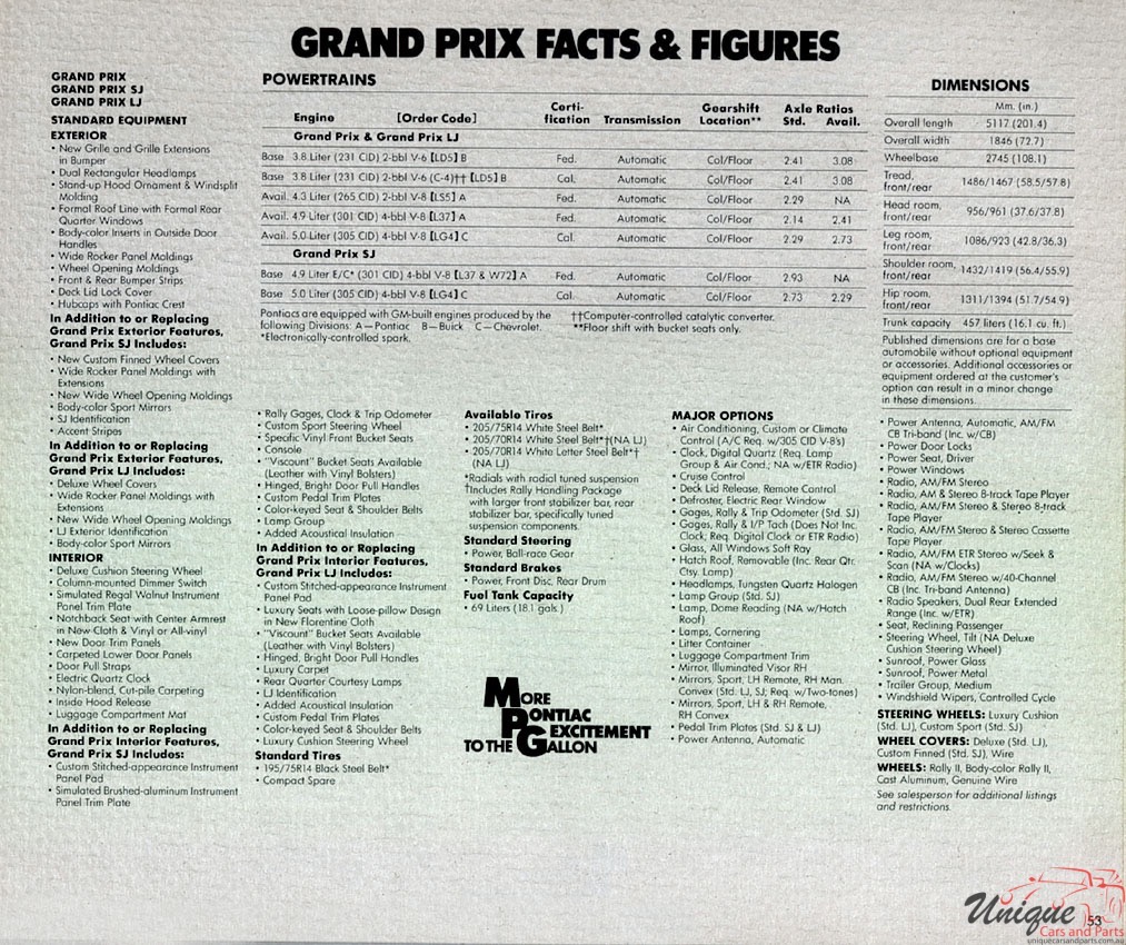 1980 Pontiac Brochure Page 47